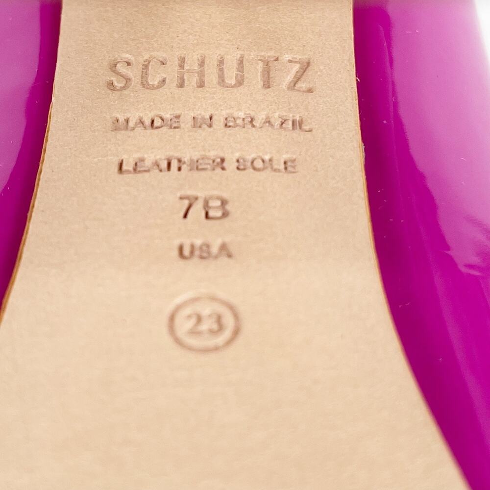 Schutz Womens Zayne Platform Mary Janes US 7 EU 37 Pink Patent Leather NIB - Picture 9 of 10